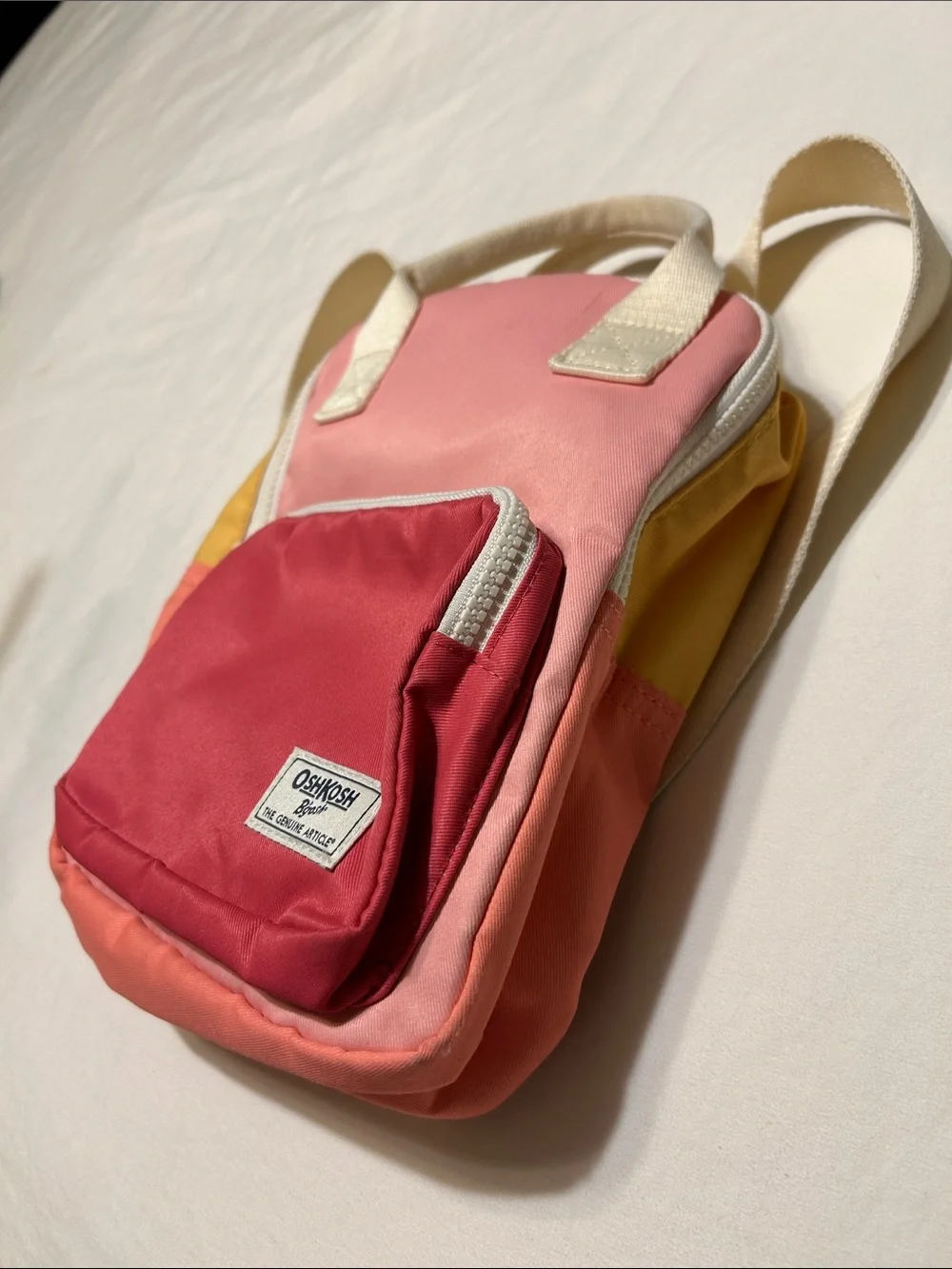 OshKosh B'gosh Colorblock Mini Backpack — Yellow, Pink & Red